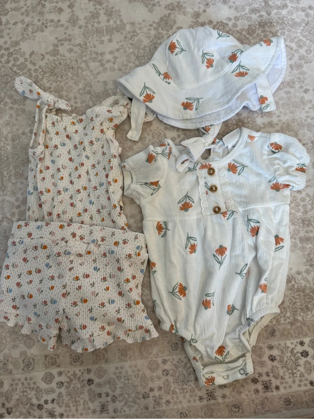 BUNDLE 10 Mixed Baby Girls Clothing Lot - Matching Sets/Outfits
